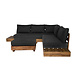 Lizzely Garden & Living Loungeset 5-zits Charlie antraciet met loungetafel met kussen Lizzely Garden & Living Loungeset 5-zits Charlie antraciet met loungetafel met kussen