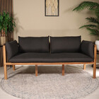 Loungebank 2-zits acaciahout antraciet Xandra tuinbank Loungebank 2-zits acaciahout antraciet Xandra tuinbank