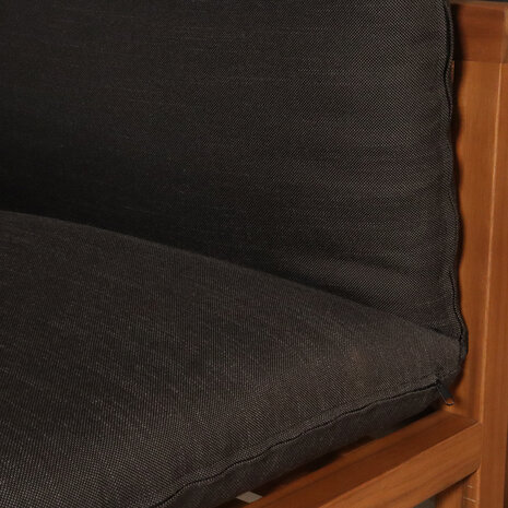 Lizzely Garden & Living Loungestoel met armleuningen acaciahout antraciet Xandra Lizzely Garden & Living Loungestoel met armleuningen acaciahout antraciet Xandra