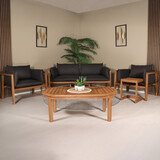 Lizzely Garden & Living Tuinset 4 personen antraciet Olivia acaciahout 5 delig Lizzely Garden & Living Tuinset 4 personen antraciet Olivia acaciahout 5 delig