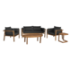 Lizzely Garden & Living Tuinset 4 personen Olivia acaciahout 5 delig Lizzely Garden & Living Tuinset 4 personen Olivia acaciahout 5 delig