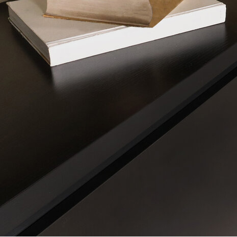 Lizzely Garden & Living Tv meubel melamine Madison zwart 185cm Lizzely Garden & Living Tv meubel melamine Madison zwart 185cm