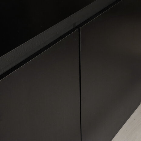 Lizzely Garden & Living Dressoir melamine Cassie zwart 200cm Lizzely Garden & Living Dressoir melamine Cassie zwart 200cm