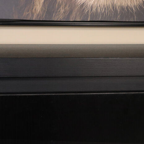 Lizzely Garden & Living Dressoir melamine Cassie zwart 200cm Lizzely Garden & Living Dressoir melamine Cassie zwart 200cm