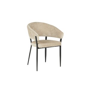 Lizzely Garden & Living Eetkamerstoel met armleuning Ziva beige chenille Lizzely Garden & Living Eetkamerstoel met armleuning Ziva beige chenille