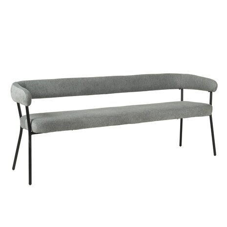 Lizzely Garden & Living Eetkamerbank 180cm Meggie grijs eetbank Lizzely Garden & Living Eetkamerbank 180cm Meggie grijs eetbank