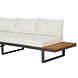 Lizzely Garden & Living Loungeset 5-zits aluminium en acaciahout wit Darcio hoekbank Lizzely Garden & Living Loungeset 5-zits aluminium en acaciahout wit Darcio hoekbank