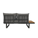 Lizzely Garden & Living Loungeset 5-zits aluminium en acaciahout grijs Darcio hoekbank Lizzely Garden & Living Loungeset 5-zits aluminium en acaciahout grijs Darcio hoekbank