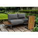 Lizzely Garden & Living Loungeset 5-zits aluminium en acaciahout grijs Darcio met bijzettafel Lizzely Garden & Living Loungeset 5-zits aluminium en acaciahout grijs Darcio met bijzettafel