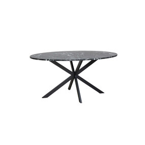 Lizzely Garden & Living Eettafel ovaal 160cm Jovi marmer zwart ovale tafel Lizzely Garden & Living Eettafel ovaal 160cm Jovi marmer zwart ovale tafel
