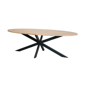 Lizzely Garden & Living Eettafel ovaal 260cm Rato bruin ovale tafel Lizzely Garden & Living Eettafel ovaal 260cm Rato bruin ovale tafel