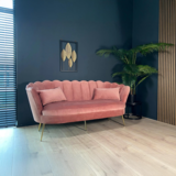 Lizzely Garden & Living Zitbank Belle 3 zits velvet oud roze 180cm stof bankstel incl. 3 kussens bank Lizzely Garden & Living Zitbank Belle 3 zits velvet oud roze 180cm stof bankstel incl. 3 kussens bank