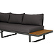 Lizzely Garden & Living Loungeset 5-zits aluminium en acaciahout antraciet Darcio met bijzettafel Lizzely Garden & Living Loungeset 5-zits aluminium en acaciahout antraciet Darcio met bijzettafel