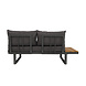 Lizzely Garden & Living Loungeset 5-zits aluminium en acaciahout antraciet Darcio met bijzettafel Lizzely Garden & Living Loungeset 5-zits aluminium en acaciahout antraciet Darcio met bijzettafel