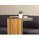 Lizzely Garden & Living Salontafel aluminium en acaciahout Darcio bijzettafel Lizzely Garden & Living Salontafel aluminium en acaciahout Darcio bijzettafel