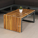 Lizzely Garden & Living Salontafel aluminium en acaciahout Darcio bijzettafel Lizzely Garden & Living Salontafel aluminium en acaciahout Darcio bijzettafel