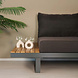 Lizzely Garden & Living Loungeset 5-zits aluminium en acaciahout antraciet Darcio hoekbank Lizzely Garden & Living Loungeset 5-zits aluminium en acaciahout antraciet Darcio hoekbank