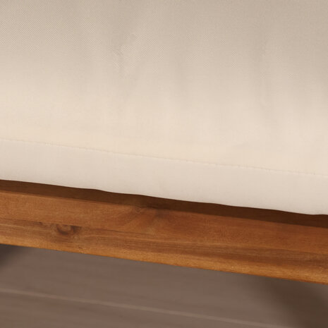 Lizzely Garden & Living Loungebank 2-zits acaciahout wit Xandra tuinbank