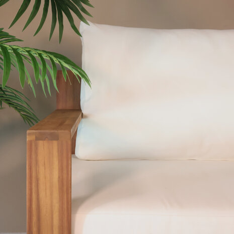 Lizzely Garden & Living Loungebank Lahon met loungetafel Dirk en loungestoel Xandra acaciahout