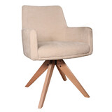 Lizzely Garden & Living Eetkamerstoel draaibaar Gemma beige draaibare eetstoel Lizzely Garden & Living Eetkamerstoel draaibaar Gemma beige draaibare eetstoel