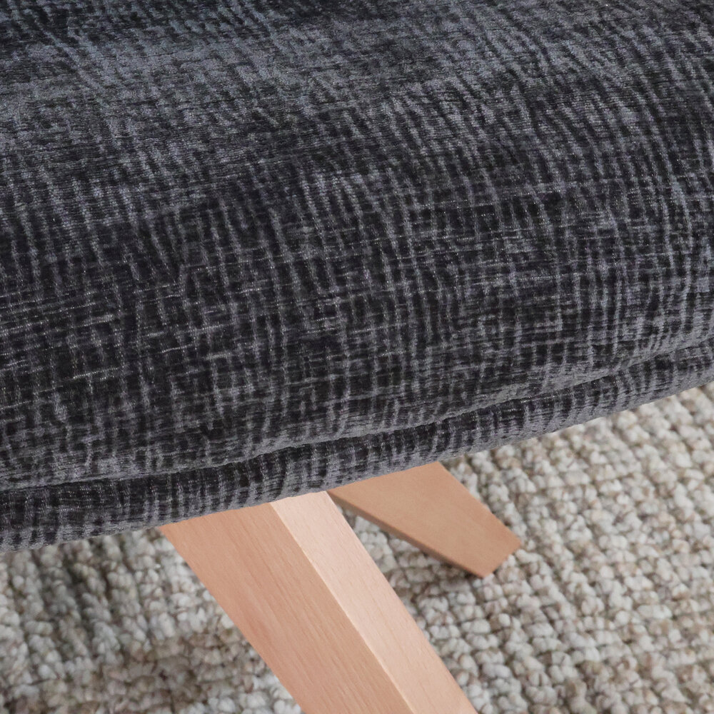 Eetkamerstoel draaibaar Gemma zwart draaibare eetstoel