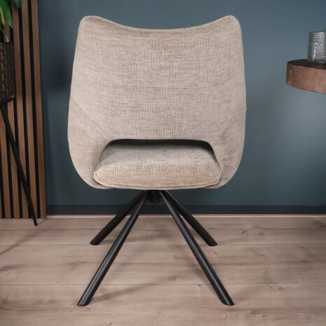 Lizzely Garden & Living Eetkamerstoel draaibaar Kevin taupe draaibare eetstoel Lizzely Garden & Living Eetkamerstoel draaibaar Kevin taupe draaibare eetstoel