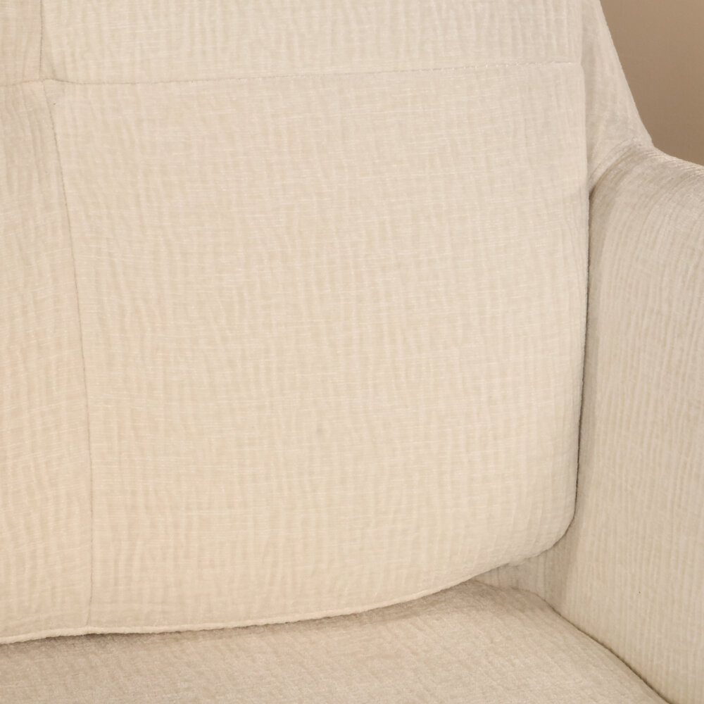 Eetkamerstoel draaibaar Lieve ribstof wit draaibare eetstoel Eetkamerstoel draaibaar Lieve ribstof wit draaibare eetstoel