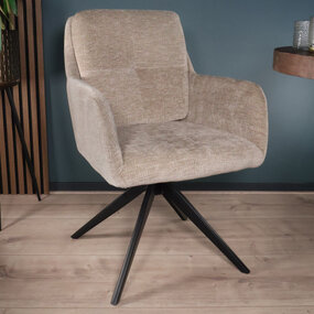 Lizzely Garden & Living Eetkamerstoel draaibaar Lieve taupe draaibare eetstoel Lizzely Garden & Living Eetkamerstoel draaibaar Lieve taupe draaibare eetstoel