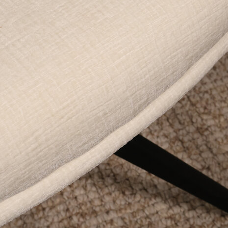 Lizzely Garden & Living Eetkamerstoel draaibaar met armleuning Nola gebroken wit Lizzely Garden & Living Eetkamerstoel draaibaar met armleuning Nola gebroken wit