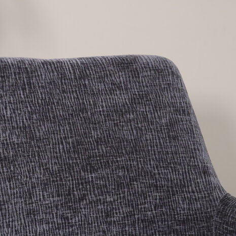 Lizzely Garden & Living Eetkamerstoel draaibaar met armleuning Nola zwart Lizzely Garden & Living Eetkamerstoel draaibaar met armleuning Nola zwart