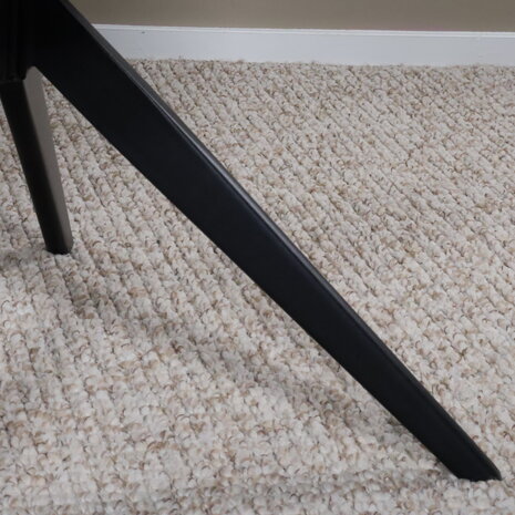 Lizzely Garden & Living Eetkamerstoel draaibaar met armleuning Nola zwart Lizzely Garden & Living Eetkamerstoel draaibaar met armleuning Nola zwart