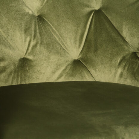 Lizzely Garden & Living Eetkamerstoel draaibaar Willow olijfgroen velvet eetstoel