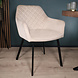 Lizzely Garden & Living Eetkamerstoel met armleuning Yurgan velvet zand eetstoel Lizzely Garden & Living Eetkamerstoel met armleuning Yurgan velvet zand eetstoel