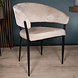 Lizzely Garden & Living Eetkamerstoel met armleuning Ziva beige chenille Lizzely Garden & Living Eetkamerstoel met armleuning Ziva beige chenille