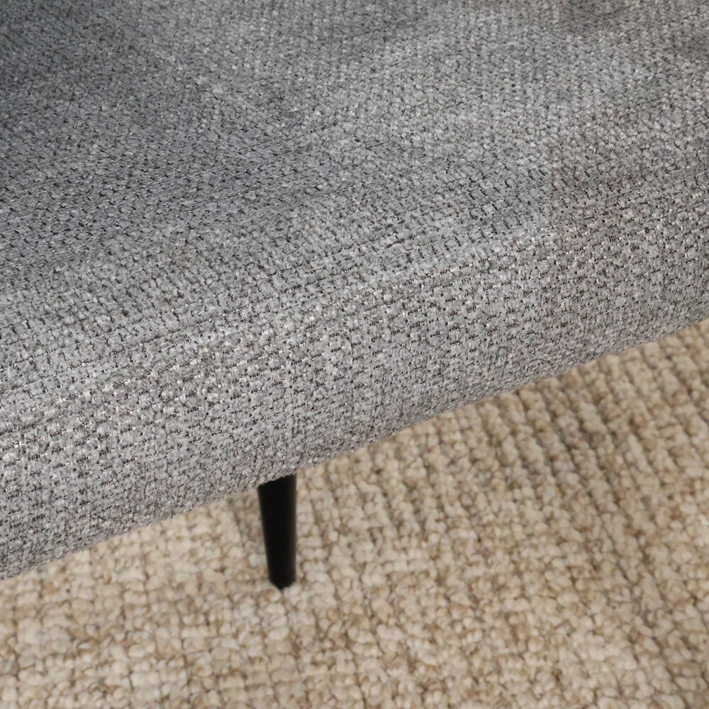 Eetkamerstoel met armleuning Ziva grijs