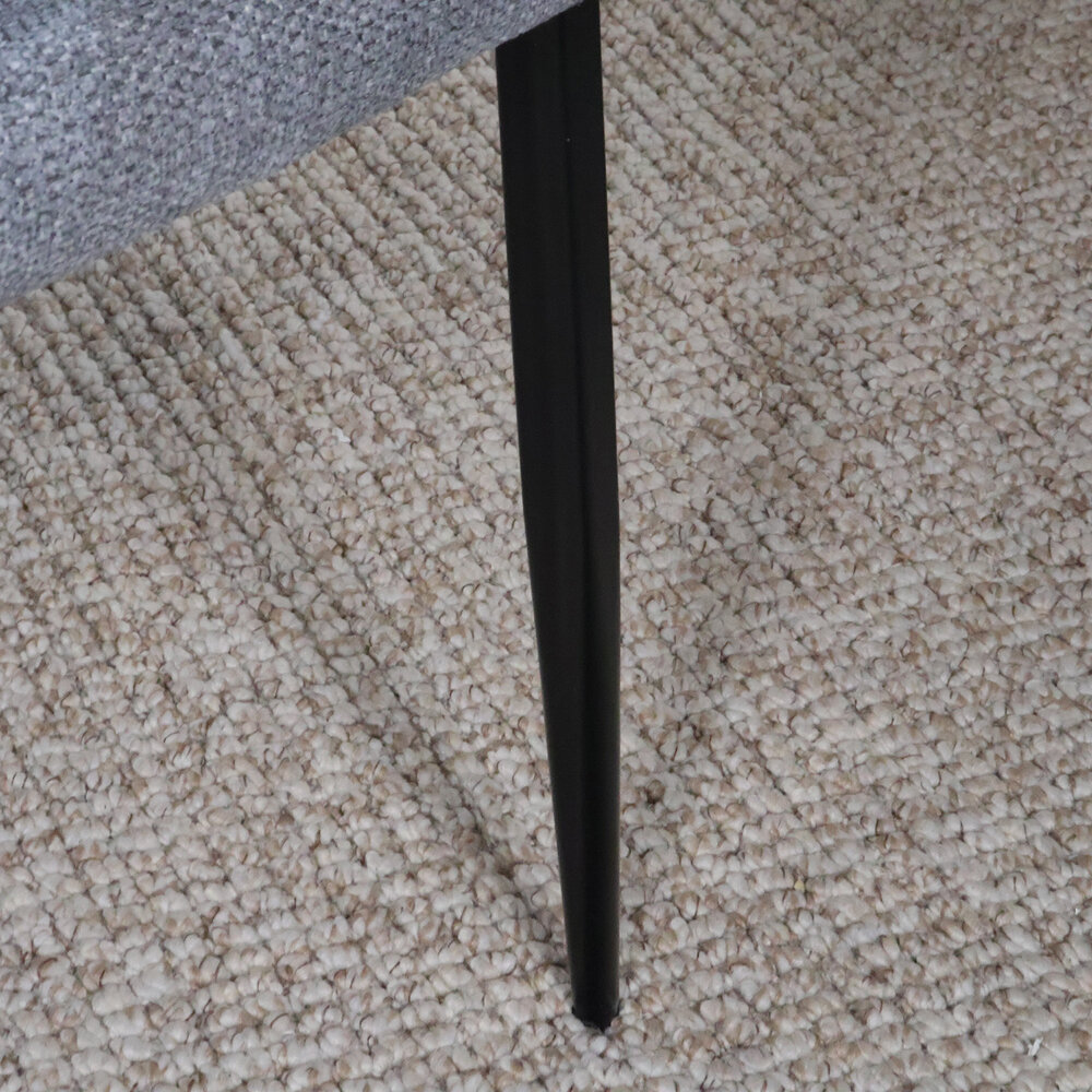 Eetkamerstoel met armleuning Ziva grijs