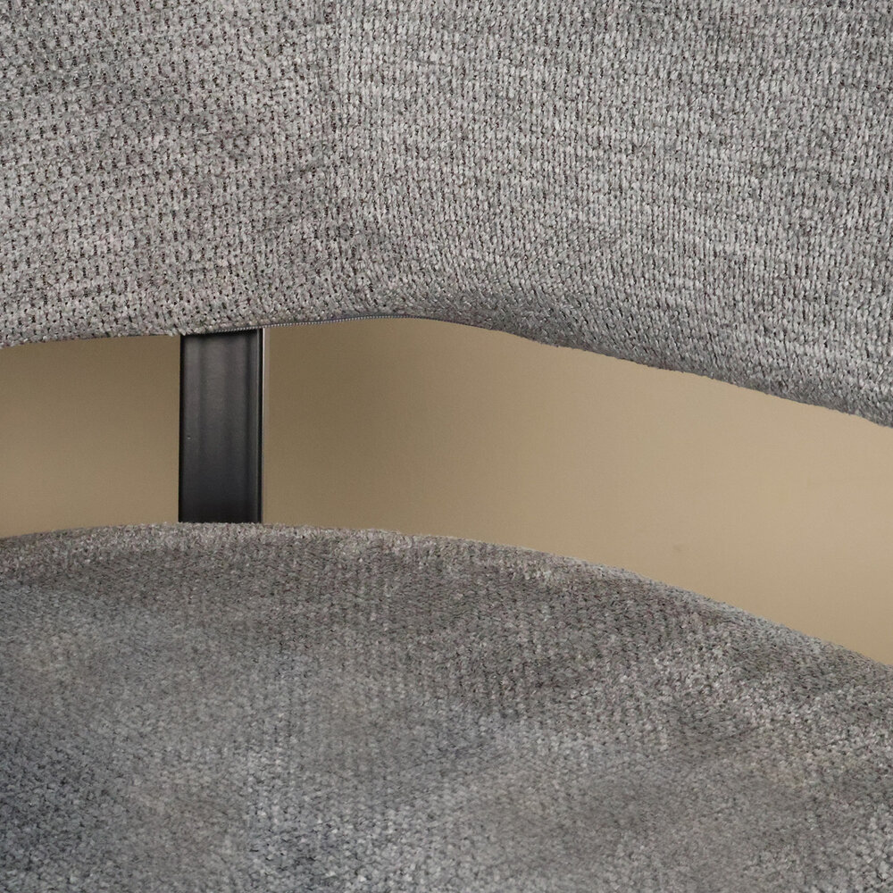 Eetkamerstoel met armleuning Ziva grijs