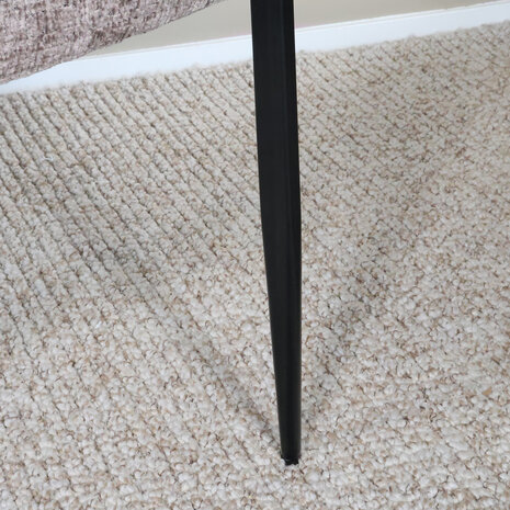 Lizzely Garden & Living Eetkamerstoel met armleuning Ziva taupe chenille Lizzely Garden & Living Eetkamerstoel met armleuning Ziva taupe chenille