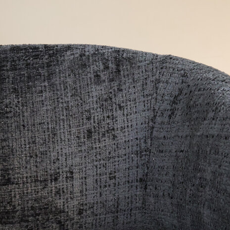 Lizzely Garden & Living Eetkamerstoel met armleuning Ziva zwart chenille Lizzely Garden & Living Eetkamerstoel met armleuning Ziva zwart chenille