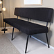 Lizzely Garden & Living Eetkamerbank 180cm Wendy zwart stof Lizzely Garden & Living Eetkamerbank 180cm Wendy zwart stof