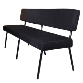 Lizzely Garden & Living Eetkamerbank 180cm Wendy zwart stof