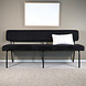 Lizzely Garden & Living Eetkamerbank 180cm Wendy zwart stof Lizzely Garden & Living Eetkamerbank 180cm Wendy zwart stof