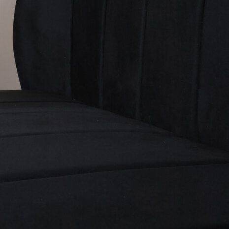 Lizzely Garden & Living Eetkamerbank 160cm Sally velvet zwart bank