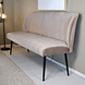 Lizzely Garden & Living Eetkamerbank 160cm Sally velvet champagne bank Lizzely Garden & Living Eetkamerbank 160cm Sally velvet champagne bank