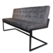 Lizzely Garden & Living Eetkamerbank 180cm Vito antraciet microvezel Lizzely Garden & Living Eetkamerbank 180cm Vito antraciet microvezel