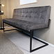 Lizzely Garden & Living Eetkamerbank 180cm Vito antraciet microvezel Lizzely Garden & Living Eetkamerbank 180cm Vito antraciet microvezel