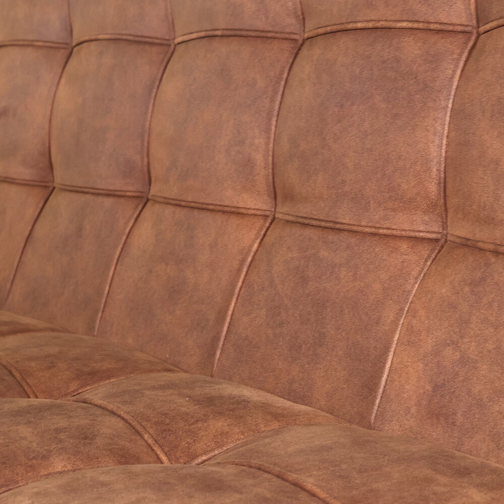 Eetkamerbank 160cm Vito cognac microvezel Eetkamerbank 160cm Vito cognac microvezel