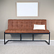 Lizzely Garden & Living Eetkamerbank 160cm Vito cognac microvezel Lizzely Garden & Living Eetkamerbank 160cm Vito cognac microvezel