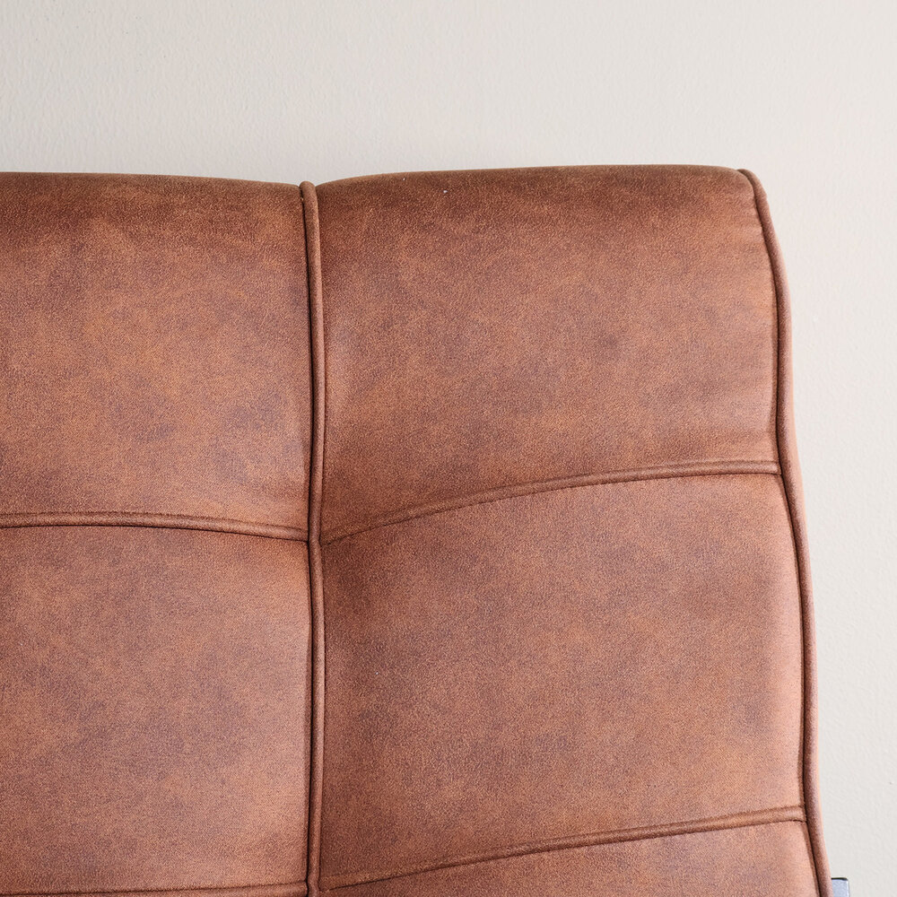 Eetkamerbank 160cm Vito cognac microvezel Eetkamerbank 160cm Vito cognac microvezel