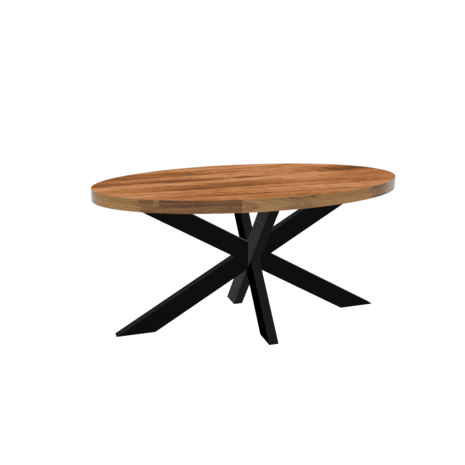 Lizzely Garden & Living Eettafel ovaal mangohout 160cm James lichtbruin ovale industriële tafel duurzaam mango eetkamertafel Lizzely Garden & Living Eettafel ovaal mangohout 160cm James lichtbruin ovale industriële tafel duurzaam mango eetkamertafel